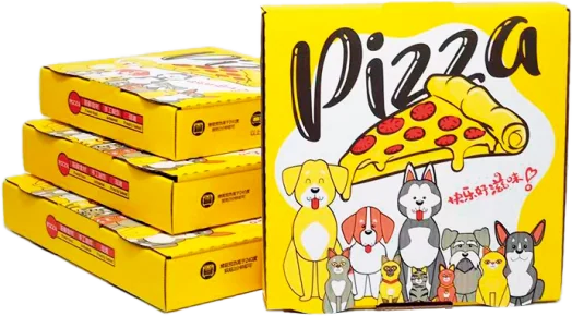 Custom-printed pizza box